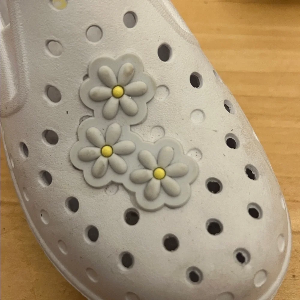 Carter's White Floral Water Shoes for Kids